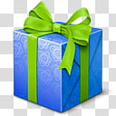 SUPER MEGA DE NAVIDAD RAR, blue and green gift box transparent background PNG clipart