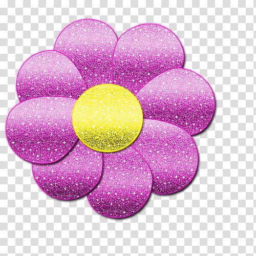 flower-shaped purple glitter graphic transparent background PNG clipart