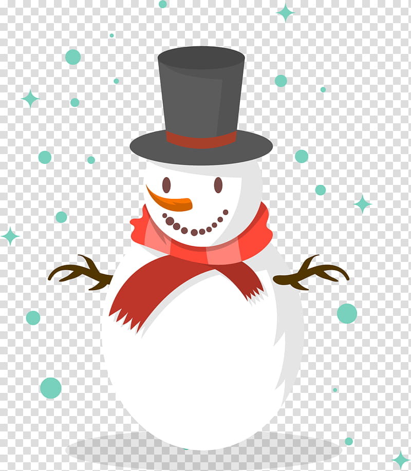 Snow Christmas Tree, Snowman, Christmas Day, Scarf, Winter
, Hat, Christmas Ornament transparent background PNG clipart