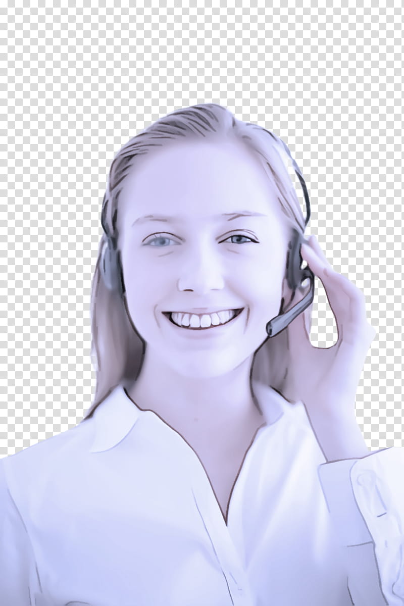face skin smile call centre telephone operator, Health Care Provider, Temple, Ear, Jaw transparent background PNG clipart