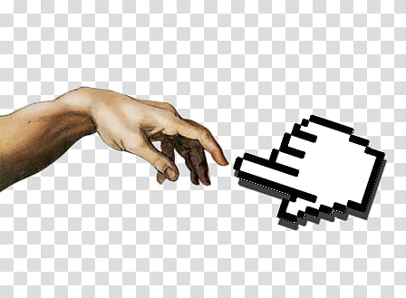 person's left hand and hand cursor illustration transparent background PNG clipart