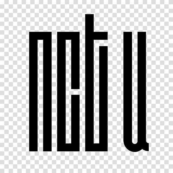 NCT U Logo Render, black text D text illustration transparent background PNG clipart