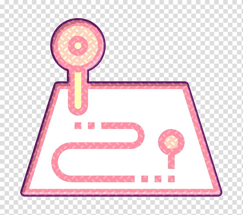 Route icon Finish icon Navigation icon, Pink, Light, Magenta, Sign, Circle, Signage transparent background PNG clipart