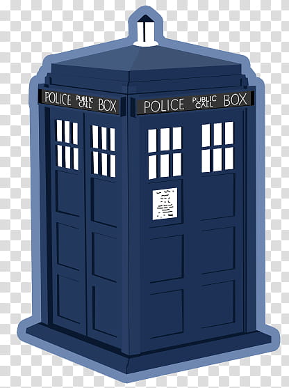 TARDIS, blue Police Box booth transparent background PNG clipart