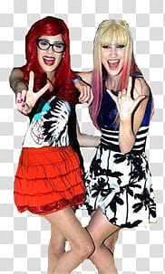 Fausta y Roxy Violetta  transparent background PNG clipart