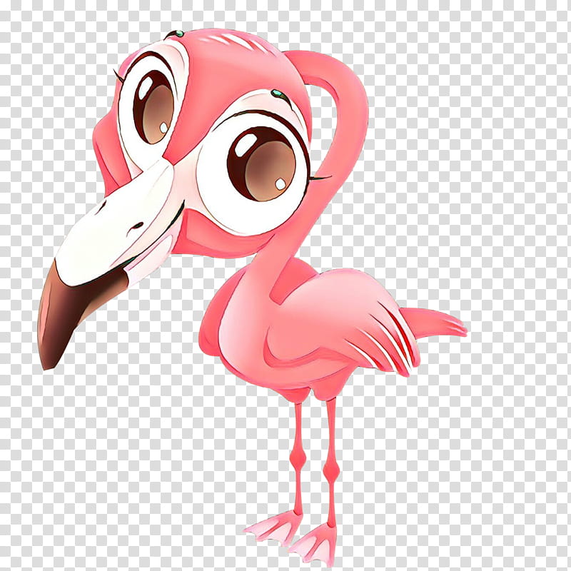 Flamingo, Greater Flamingo, Bird, Pink, Cartoon, Water Bird, Beak transparent background PNG clipart