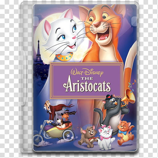 Movie Icon Mega , The AristoCats, Walt Disney The Aristocats DVD case transparent background PNG clipart