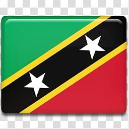 All in One Country Flag Icon, Saint-Kitts-and-Nevis- transparent background PNG clipart