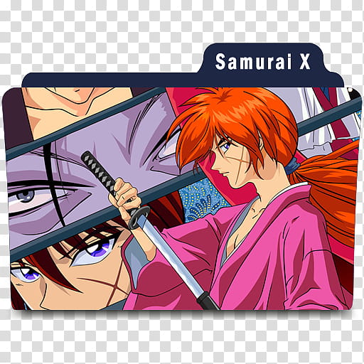 Anime Folders, Samurai X icon transparent background PNG clipart