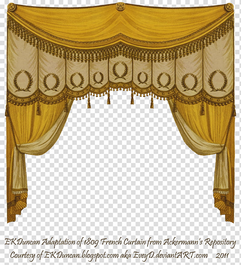 EKD  Curtain Golden, yellow and brown curtain transparent background PNG clipart