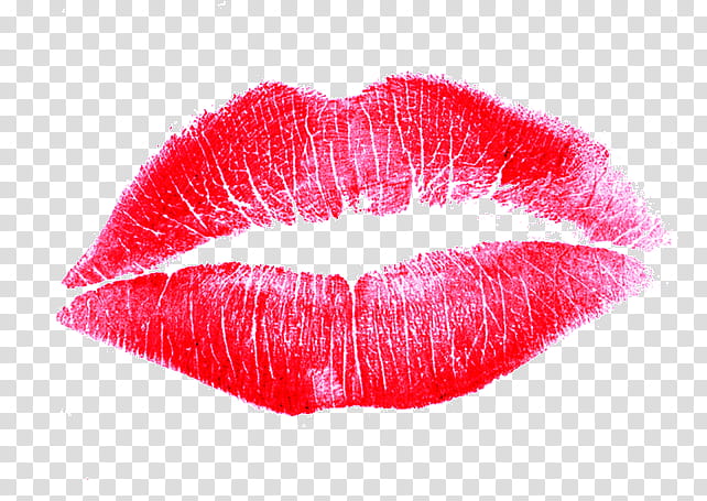 Red Lips, red kiss mark transparent background PNG clipart