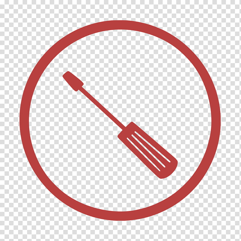 construction icon diy icon repair icon, Screwdriver Icon, Tool Icon, Red transparent background PNG clipart