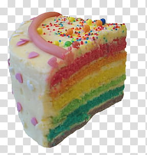 , rainbow butter cake transparent background PNG clipart