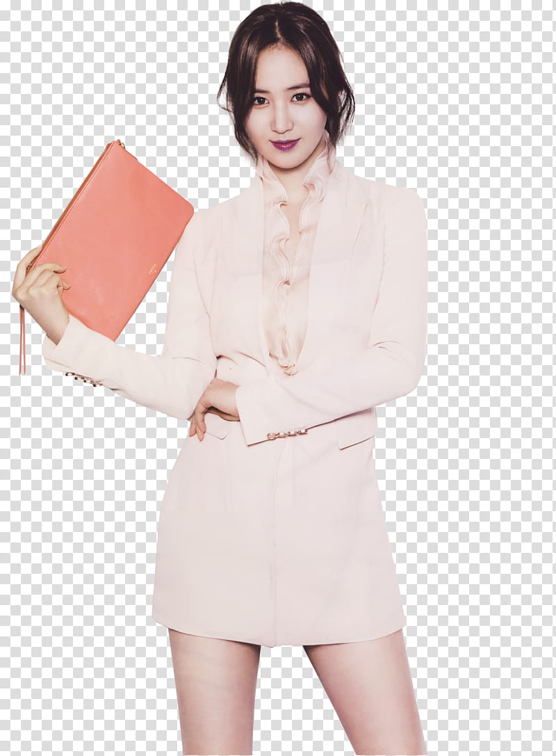 SNSD Yuri for InStyle, women's white suit jacket transparent background PNG clipart