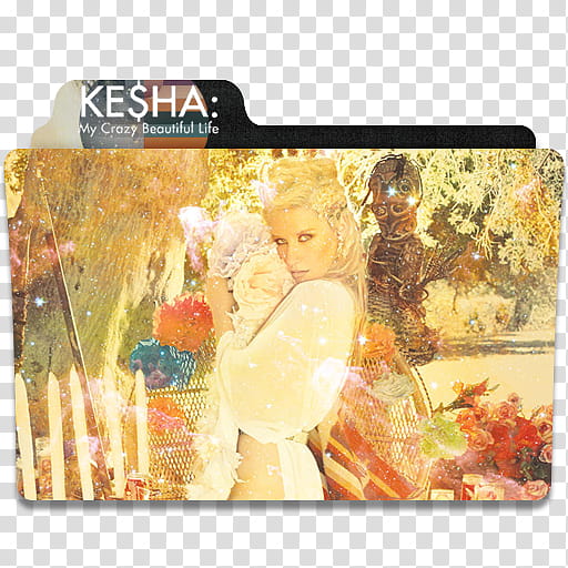 Ke ha My Crazy Beautiful Life Folder Icon, Ke$ha My Crazy Beautiful Life  transparent background PNG clipart