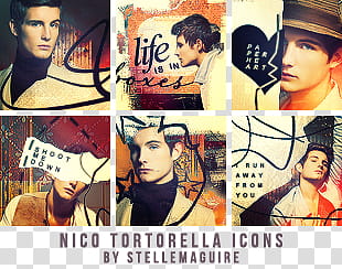 Nico Tortorella Icons transparent background PNG clipart