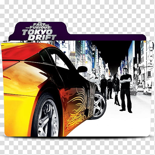 The Fast And The Furious Tokyo Drift Folder Icon, The Fast And The Furious Tokyo Drift transparent background PNG clipart
