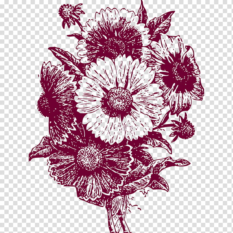 Bouquet Of Flowers Drawing, cdr, Creative Work, Cartoon, Cut Flowers, Dahlia, Flower Arranging, Plant transparent background PNG clipart