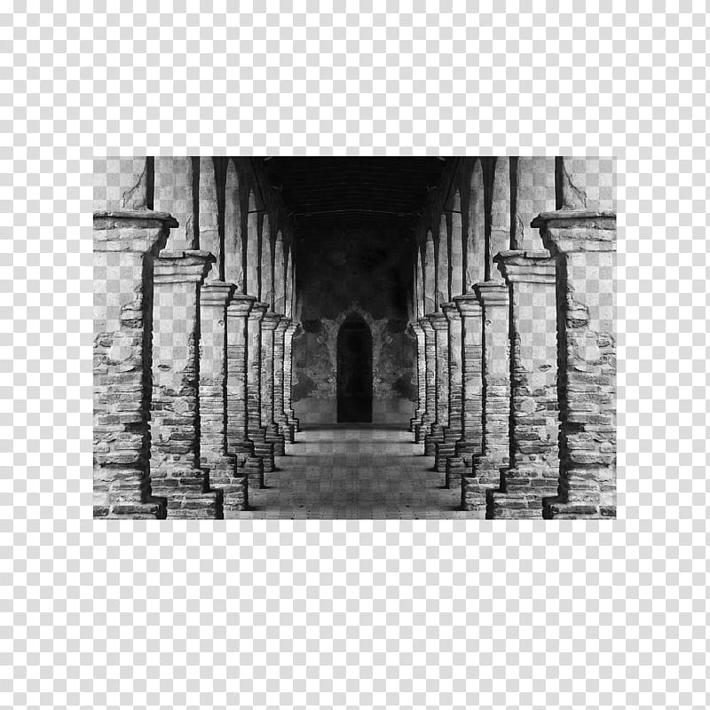 Castle and Ruins Brushes, gray hall transparent background PNG clipart