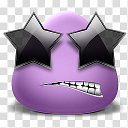 Iconos BHR , {BeHappyRawr} (), purple egg with star sunglases transparent background PNG clipart