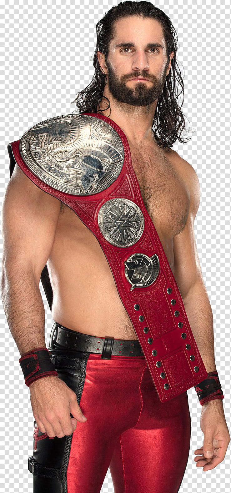 Seth Rollins Render Raw Tag Team Champ  transparent background PNG clipart