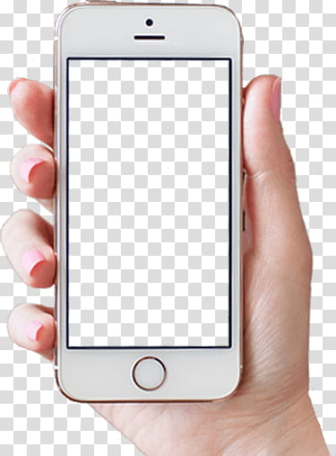 Things, silver iPhone  with black case transparent background PNG clipart