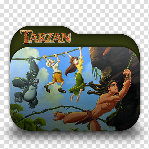 Tarzan Folder transparent background PNG clipart