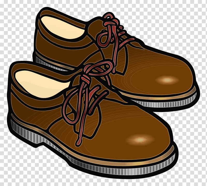 footwear shoe brown tan oxford shoe, Watercolor, Paint, Wet Ink, Plimsoll Shoe, Walking Shoe, Beige transparent background PNG clipart