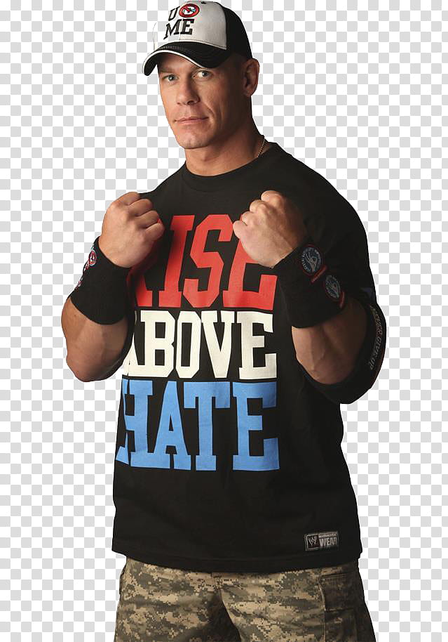Johncena riseabove hate, John Cena transparent background PNG clipart