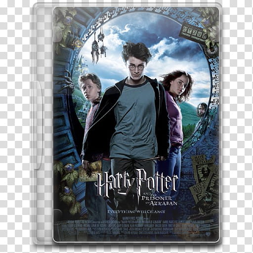 Movie Icon , Harry Potter and the Prisoner of Azkaban, Harry Potter and the Prisoner of Azkaban DVD case transparent background PNG clipart