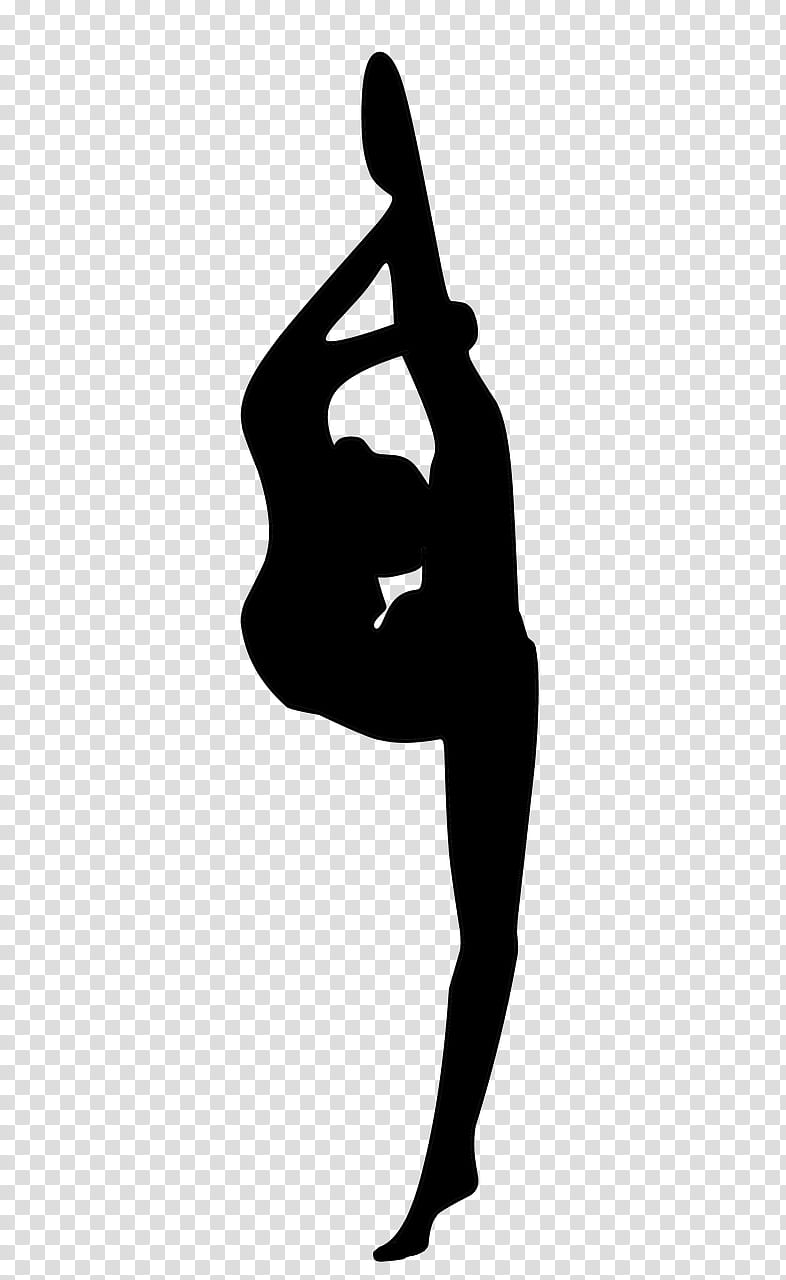 athletic dance move silhouette performing arts rhythmic gymnastics gymnastics transparent background PNG clipart