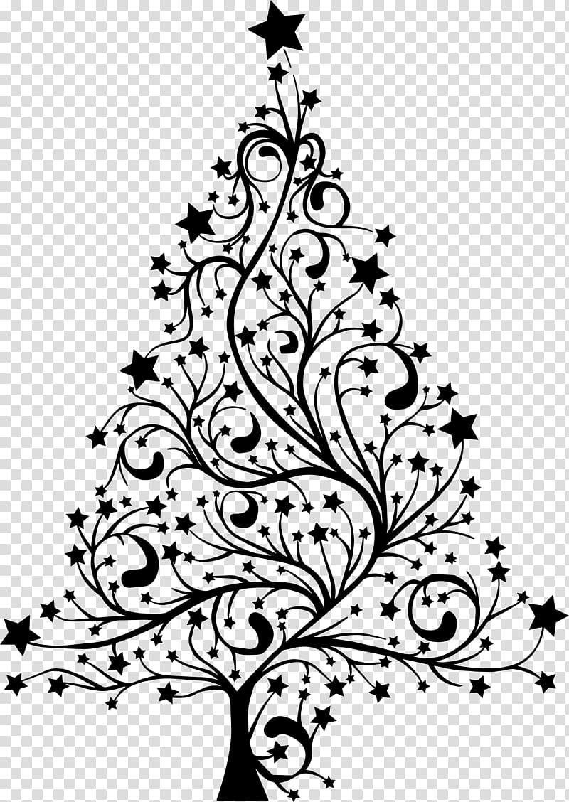 Christmas Tree Line Drawing, Christmas Day, Santa Claus, Fir, Christmas Ornament, Christmas Market, Holiday, Gift transparent background PNG clipart