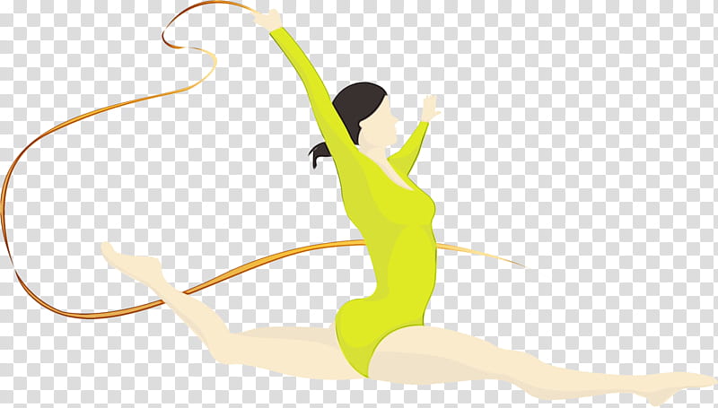 rhythmic gymnastics performing arts ribbon (rhythmic gymnastics) gymnastics pilates, Watercolor, Paint, Wet Ink, Rhythmic Gymnastics, Ribbon Rhythmic Gymnastics, Physical Fitness, Exercise transparent background PNG clipart