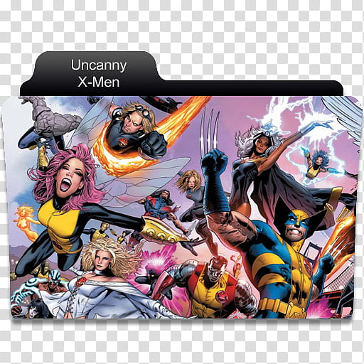 Marvel Comics Folder , Uncanny X-Men transparent background PNG clipart
