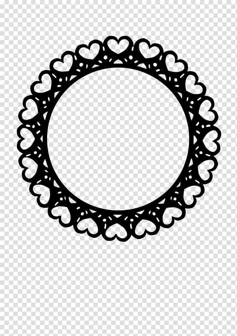 Doily , round heart transparent background PNG clipart