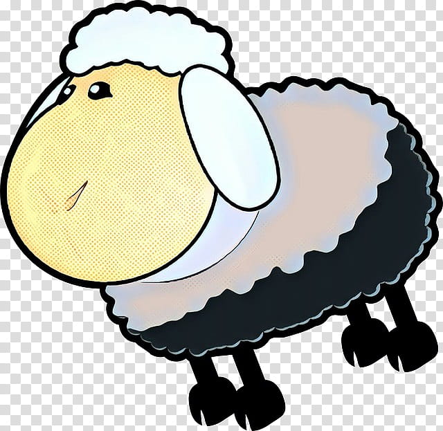 Cartoon Sheep, Pop Art, Retro, Vintage, Blackhead Persian Sheep, Gotland Sheep, Mareep, Ampharos transparent background PNG clipart