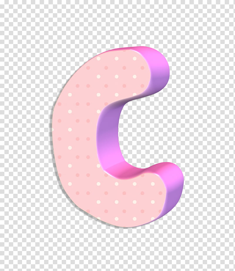 Cute Alphabet D Abecedario, pink letter c illustration transparent background PNG clipart