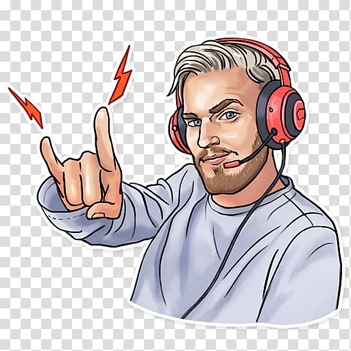 Hug, Pewdiepie, Thumb, Sticker, Rock, Youtube, Telegram, Thumb Signal transparent background PNG clipart