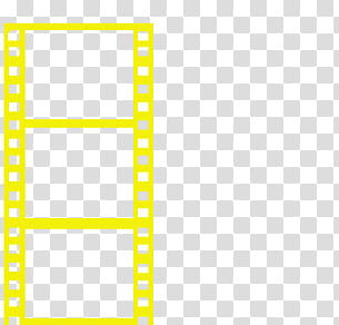 yellow film strip transparent background PNG clipart