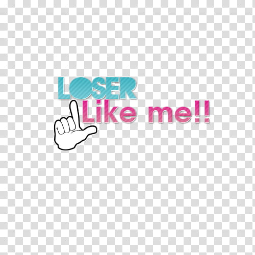 Textos Glee, Loser like me transparent background PNG clipart