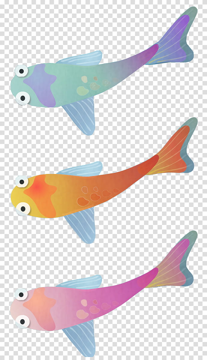Texture , three assorted-color fish transparent background PNG clipart