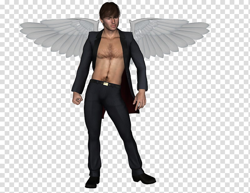 angel man, man with wings illustration transparent background PNG clipart