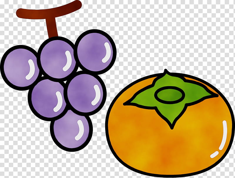 grape fruit symbol grapevine family, Watercolor, Paint, Wet Ink, Plant, Vitis, Circle transparent background PNG clipart