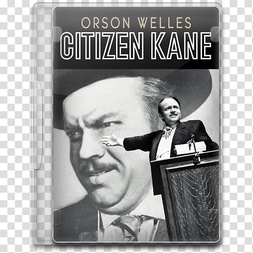Movie Icon Mega , Citizen Kane, Orson Welles Citizen Kane case transparent background PNG clipart