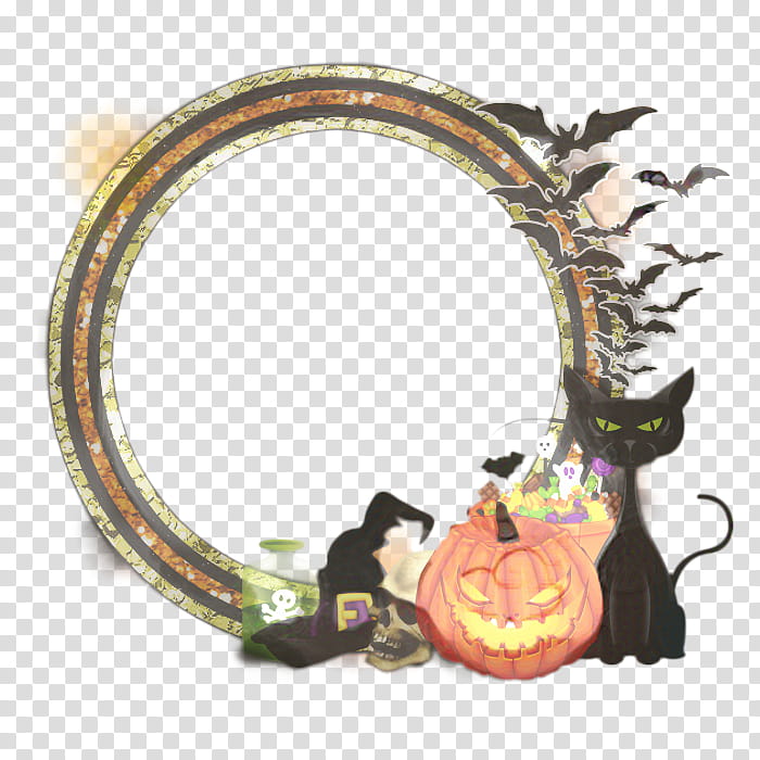 Halloween Witch Hat, Halloween , Pumpkin, Frame, Calabaza, Mirror transparent background PNG clipart