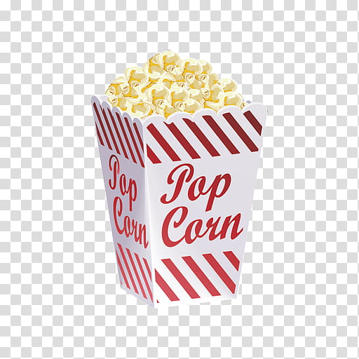 , yellow and red popcorn in bucket illustration transparent background PNG clipart