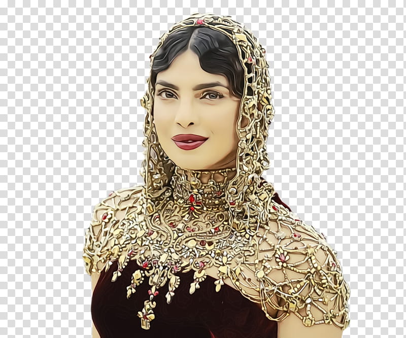 Hair, Priyanka Chopra, Indian, Actress, Jewellery, Neck, Clothing Accessories, Headpiece transparent background PNG clipart