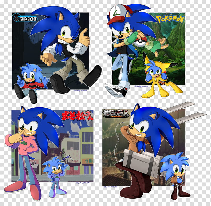 Sonic and Monty cosplays  transparent background PNG clipart