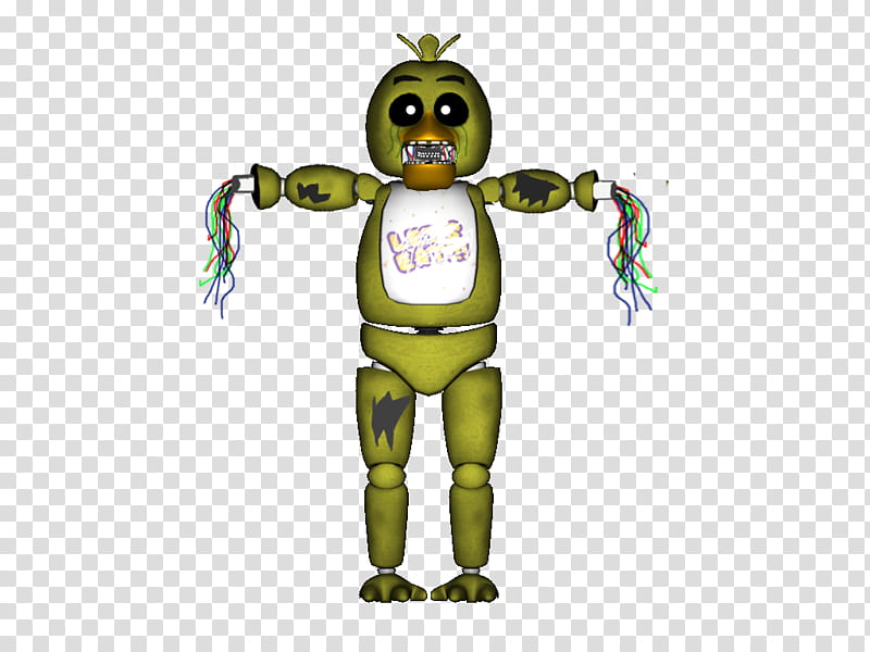 Withered FNAF  Chica transparent background PNG clipart