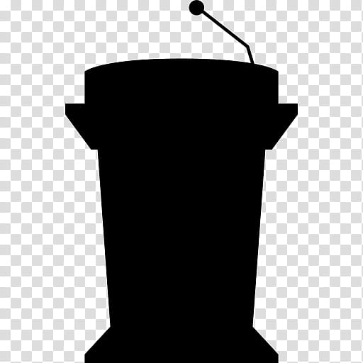 Microphone, Podium, Lectern, Microphone Stands, Blackandwhite transparent background PNG clipart